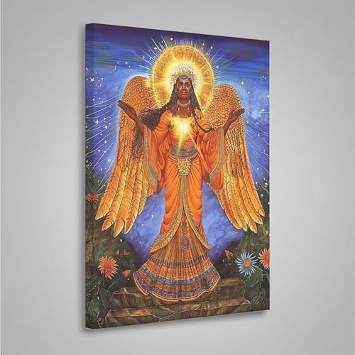 5D Diamant Painting Bilder Frau Diamond Painting Erwachsene Flügel DIY Runden Mosaikherstellung Basteln Erwachsene Anfänger Set für Heim Schlafzimmer Wand Deko, Geschenke 80x110cm PjY7266 G-6 von MEOSUEWI