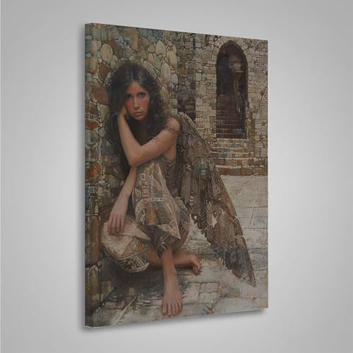 5D Diamant Painting Bilder Frau Diamond Painting Erwachsene Gelb DIY Runden Mosaikherstellung Basteln Erwachsene Anfänger Set für Heim Schlafzimmer Wand Deko Wohnzimmer, Geschenke 80x110cm PjY3752 R-3 von MEOSUEWI