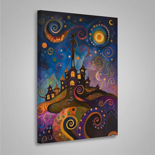 5D Diamant Painting Bilder Haus Diamond Painting Erwachsene Abstrakt DIY Runden Mosaikherstellung Basteln Erwachsene Anfänger Set für Heim Schlafzimmer Wand Deko, Geschenke 60x80cm PjY3396 8-8 von MEOSUEWI