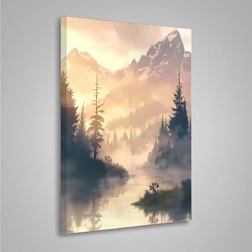 5D Diamant Painting Bilder Landschaft Diamond Painting Erwachsene Berg DIY Runden Mosaikherstellung Basteln Erwachsene Anfänger Set für Heim Schlafzimmer Wand Deko, Geschenke (70x95cm) PjY4184 V-2 von MEOSUEWI