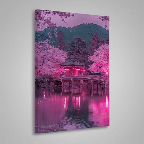5D Diamant Painting Bilder Landschaft Diamond Painting Erwachsene Pavillon DIY Runden Mosaikherstellung Basteln Erwachsene Anfänger Set für Heim Schlafzimmer Wand Deko, Geschenke 20x30cm PjY648 V-C von MEOSUEWI
