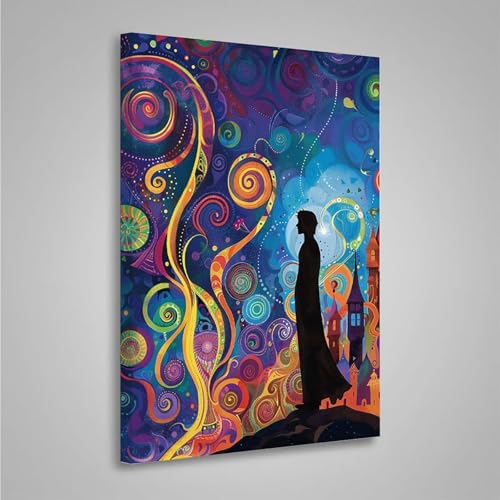 5D Diamant Painting Bilder Mann Diamond Painting Erwachsene Abstrakt DIY Runden Mosaikherstellung Basteln Erwachsene Anfänger Set für Heim Schlafzimmer Wand Deko, Geschenke 20x30cm PjY5906 9-Z von MEOSUEWI
