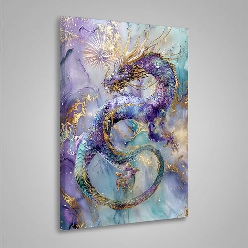 5D Diamant Painting Bilder Tier Diamond Painting Erwachsene Drachen DIY Runden Mosaikherstellung Basteln Erwachsene Anfänger Set für Heim Schlafzimmer Wand Deko, Geschenke (20x30cm) PjY8230 6-4 von MEOSUEWI