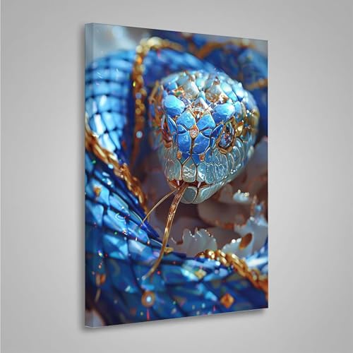 5D Diamant Painting Bilder Tier Diamond Painting Erwachsene Schlange DIY Runden Mosaikherstellung Basteln Erwachsene Anfänger Set für Heim Schlafzimmer Wand Deko, Geschenke (30x40cm) PjY5328 J-0 von MEOSUEWI