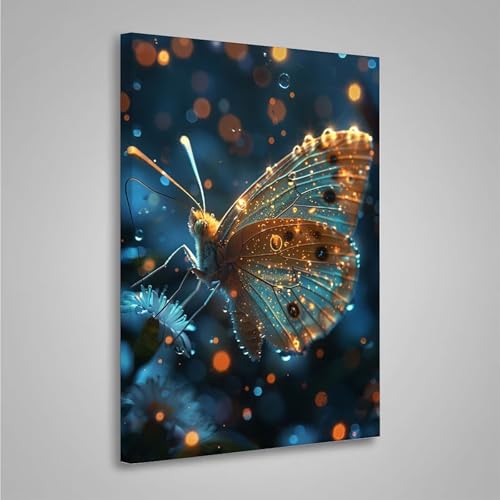 5D Diamant Painting Bilder Tier Diamond Painting Erwachsene Schmetterling DIY Runden Mosaikherstellung Basteln Erwachsene Anfänger Set für Heim Schlafzimmer Wand Deko, Geschenke (20x30cm) PjY3350 5-6 von MEOSUEWI