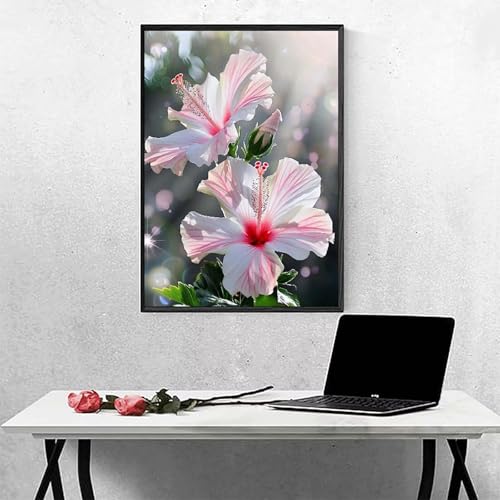 Blume Diamond Painting Rosa Diamant Painting Bilder Erwachsene Bastelset, DIY Diamond Art Runder Vollbohrer Diamanten Kinder Malerei Stickerei Kreuzstich, Dekoration, Geschenk 60 x 80 cm PJY5 4-1 Blume Diamond Painting Rosa Diamant Painting Bilder Erwachsene Bastelset, DIY Diamond Art Runder Vollbohrer Diamanten Kinder Malerei Stickerei Kreuzstich, Dekoration, Geschenk 60 x 80 cm PJY5 4-1 von MEOSUEWI