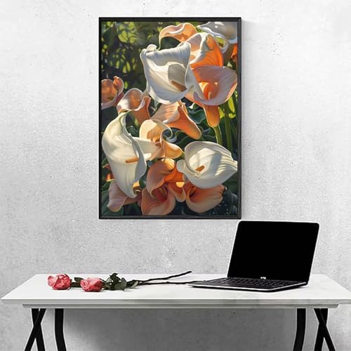 Diamond Painting Blume Diamond Painting Erwachsen Rosa Basteln für Erwachsene, Vollbohrer Diamant Malerei Set, Diamant Kunst Malerei Stickerei Set, Wanddeko und Zimmer Deko, Geschenke 60x80CM PJY5 2-U Diamond Painting Blume Diamond Painting Erwachsen Rosa Basteln für Erwachsene, Vollbohrer Diamant Malerei Set, Diamant Kunst Malerei Stickerei Set, Wanddeko und Zimmer Deko, Geschenke 60x80CM PJY5 2-U von MEOSUEWI