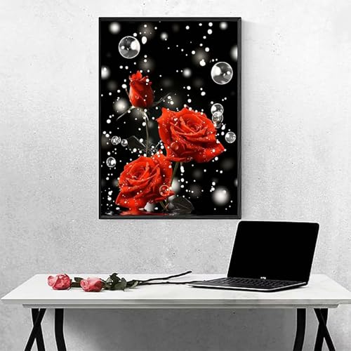 Diamond Painting Blume Diamond Painting Erwachsen Rose Basteln für Erwachsene, Vollbohrer Diamant Malerei Set, Diamant Kunst Malerei Stickerei Set, Wanddeko und Zimmer Deko, Geschenke 60x80cm PJY3 Z-T Diamond Painting Blume Diamond Painting Erwachsen Rose Basteln für Erwachsene, Vollbohrer Diamant Malerei Set, Diamant Kunst Malerei Stickerei Set, Wanddeko und Zimmer Deko, Geschenke 60x80cm PJY3 Z-T von MEOSUEWI