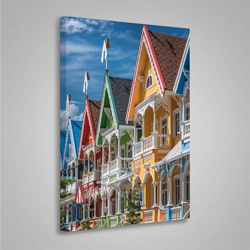 Diamond Painting Erwachsene Architektur 5D Diamond Painting Full Drill Haus Diamant Malerei Bilder DIY Diamont Art Stickerei Set Geeignet Geschenk, Zur Entspannung und Wanddeko 50x70cm PjY4847 7-A von MEOSUEWI