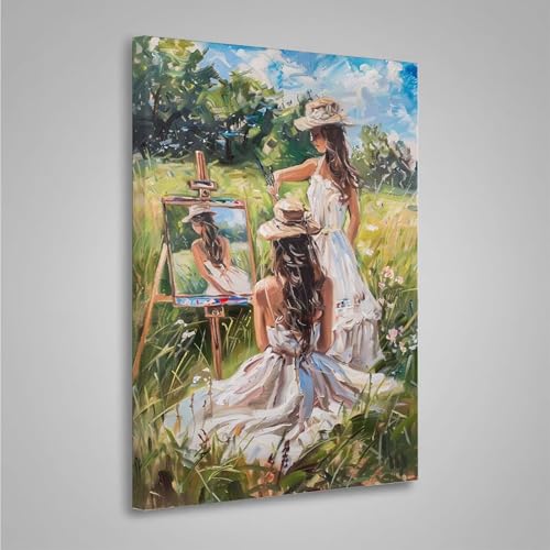 Diamond Painting Erwachsene Blume 5D Diamond Painting Full Drill Frau Diamant Malerei Bilder DIY Diamont Art Stickerei Set Geeignet Als Geschenk, Zur Entspannung und Wanddeko (50x70cm) PjY3535 X-0 von MEOSUEWI