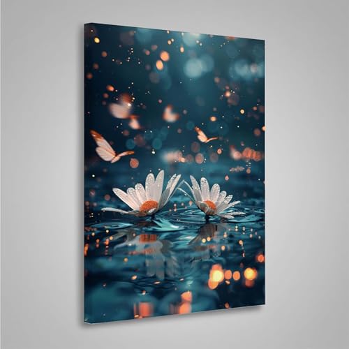 Diamond Painting Erwachsene Blume 5D Diamond Painting Full Drill Schmetterling Diamant Malerei Bilder DIY Diamont Art Stickerei Set Geeignet Geschenk, Zur Entspannung und Wanddeko 70x95cm PjY8277 3-Z von MEOSUEWI
