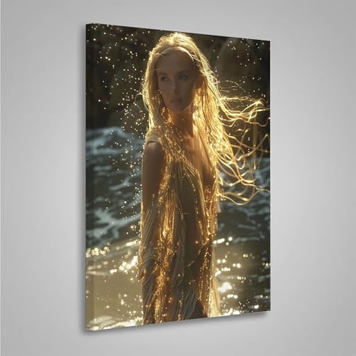 Diamond Painting Erwachsene Fluss 5D Diamond Painting Full Drill Frau Diamant Malerei Bilder DIY Diamont Art Stickerei Set Geeignet Als Geschenk, Zur Entspannung und Wanddeko (80x110cm) PjY3709 Q-E von MEOSUEWI