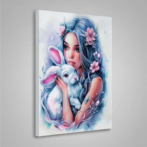 Diamond Painting Erwachsene Frau 5D Diamond Painting Full Drill Blume Diamant Malerei Bilder DIY Diamont Art Stickerei Set Geeignet Als Geschenk, Zur Entspannung und Wanddeko (50x70cm) PjY4243 9-N von MEOSUEWI