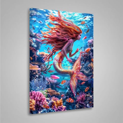 Diamond Painting Erwachsene Frau 5D Diamond Painting Full Drill Blume Diamant Malerei Bilder DIY Diamont Art Stickerei Set Geeignet Als Geschenk, Zur Entspannung und Wanddeko (50x70cm) PjY4585 D-7 von MEOSUEWI