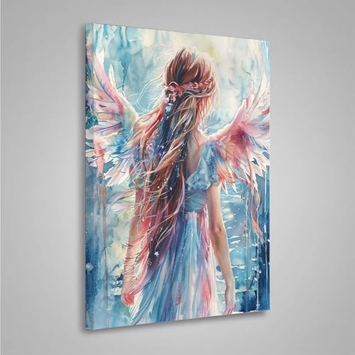 Diamond Painting Erwachsene Frau 5D Diamond Painting Full Drill Flügel Diamant Malerei Bilder DIY Diamont Art Stickerei Set Geeignet Als Geschenk, Zur Entspannung und Wanddeko (20x30cm) PjY4607 B-L von MEOSUEWI