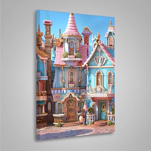 Diamond Painting Erwachsene Haus 5D Diamond Painting Full Drill Architektur Diamant Malerei Bilder DIY Diamont Art Stickerei Set Geeignet Geschenk, Zur Entspannung und Wanddeko 30x40cm PjY7371 0-2 Diamond Painting Erwachsene Haus 5D Diamond Painting Full Drill Architektur Diamant Malerei Bilder DIY Diamont Art Stickerei Set Geeignet Geschenk, Zur Entspannung und Wanddeko 30x40cm PjY7371 0-2 von MEOSUEWI