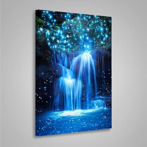 Diamond Painting Erwachsene Landschaft 5D Diamond Painting Full Drill Fallen Diamant Malerei Bilder DIY Diamont Art Stickerei Set Geeignet Geschenk, Zur Entspannung und Wanddeko 20x30cm PjY7297 S-1 von MEOSUEWI