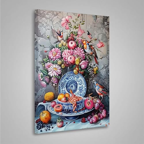 Diamond Painting Erwachsene Obst 5D Diamond Painting Full Drill Blume Diamant Malerei Bilder DIY Diamont Art Stickerei Set Geeignet Als Geschenk, Zur Entspannung und Wanddeko (20x30cm) PjY2887 2-9 von MEOSUEWI