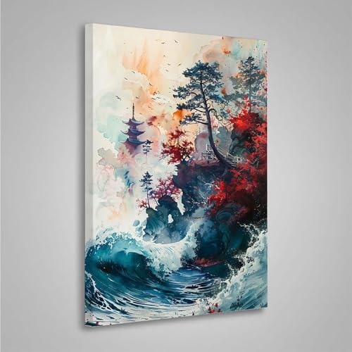 Diamond Painting Erwachsene Ozean 5D Diamond Painting Full Drill Schnell Diamant Malerei Bilder DIY Diamont Art Stickerei Set Geeignet Geschenk, Zur Entspannung und Wanddeko (80x110cm) PjY5161 2-F von MEOSUEWI