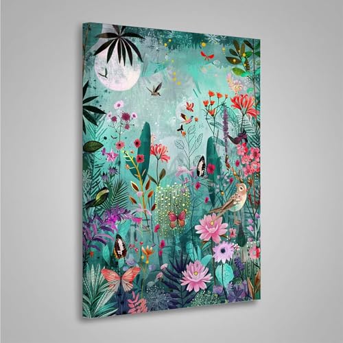 Diamond Painting Erwachsene Schmetterling 5D Diamond Painting Full Drill Blume Diamant Malerei Bilder DIY Diamont Art Stickerei Set Geeignet Geschenk, Entspannung und Wanddeko (50x70cm) PjY4133 C-2 von MEOSUEWI