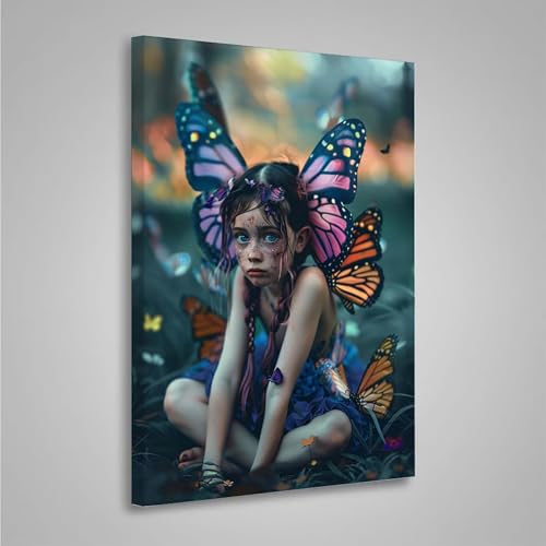 Diamond Painting Erwachsene Schmetterling 5D Diamond Painting Full Drill Frau Diamant Malerei Bilder DIY Diamont Art Stickerei Set Geeignet Geschenk, Entspannung und Wanddeko (70x95cm) PjY5477 F-T von MEOSUEWI