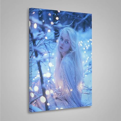 Diamond Painting Erwachsene Schnee 5D Diamond Painting Full Drill Frau Diamant Malerei Bilder DIY Diamont Art Stickerei Set Geeignet Als Geschenk, Zur Entspannung und Wanddeko (70x95cm) PjY4623 L-5 von MEOSUEWI
