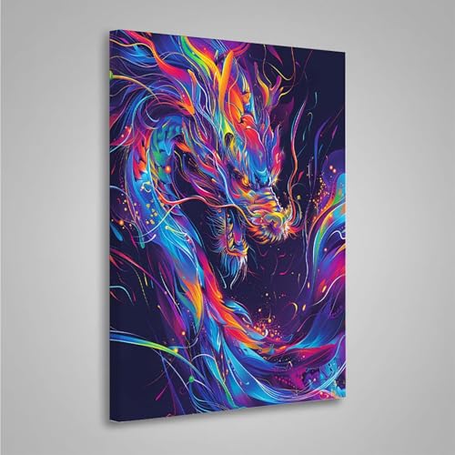 Diamond Painting Erwachsene Tier 5D Diamond Painting Full Drill Drachen Diamant Malerei Bilder DIY Diamont Art Stickerei Set Geeignet Als Geschenk, Zur Entspannung und Wanddeko (80x110cm) PjY5905 A-8 von MEOSUEWI