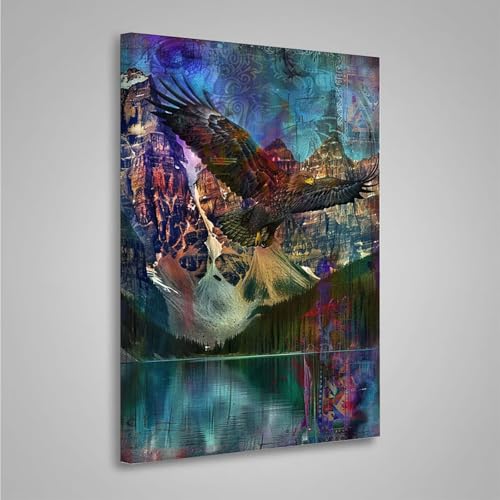 Diamond Painting Erwachsene Vogel 5D Diamond Painting Full Drill Abstrakt Diamant Malerei Bilder DIY Diamont Art Stickerei Set Geeignet Geschenk, Zur Entspannung und Wanddeko (60x80cm) PjY4415 J-L von MEOSUEWI
