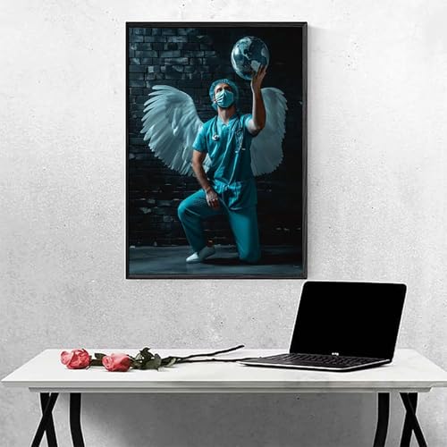 Diamond Painting Mann Diamond Painting Erwachsen Blau Basteln für Erwachsene, Vollbohrer Diamant Malerei Set, Diamant Kunst Malerei Stickerei Set, Wanddeko und Zimmer Deko, Geschenke 40x50cm PJY7 L-0 von MEOSUEWI