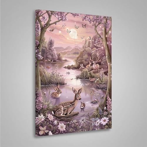 MEOSUEWI 5D Diamant Painting Bilder Blume Diamond Painting Erwachsene Tier DIY Runden Mosaikherstellung Basteln Erwachsene Anfänger Set für Heim Schlafzimmer Wand Deko, Geschenke 80x110cm PjY4386 R-1 von MEOSUEWI