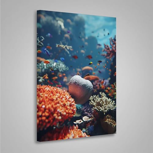 MEOSUEWI 5D Diamant Painting Bilder Fisch Diamond Painting Erwachsene Stein DIY Runden Mosaikherstellung Basteln Erwachsene Anfänger Set für Heim Schlafzimmer Wand Deko, Geschenke 50x70cm PjY5628 R-8 von MEOSUEWI