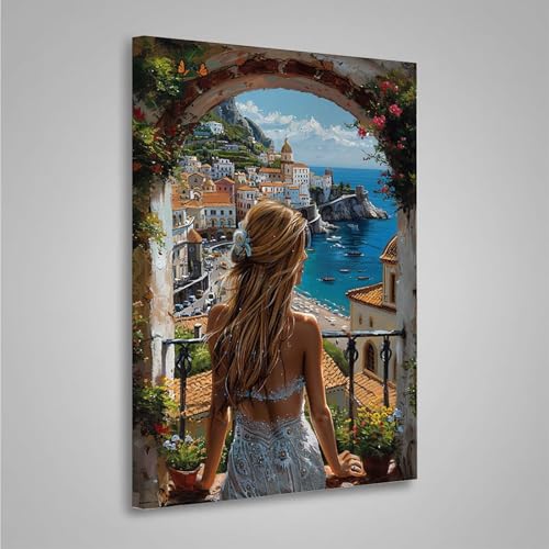 MEOSUEWI 5D Diamant Painting Bilder Haus Diamond Painting Erwachsene Frau DIY Runden Mosaikherstellung Basteln Erwachsene Anfänger Set für Heim Schlafzimmer Wand Deko, Geschenke (20x30cm) PjY3180 5-S von MEOSUEWI