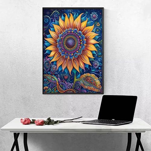 MEOSUEWI Blume Diamond Painting Sonnenblume Diamant Painting Bilder Erwachsene Bastelset, DIY Diamond Art Runder Vollbohrer Diamanten Kinder Malerei Stickerei Kreuzstich, Geschenk 60 x 80 cm PJY1 Y-M MEOSUEWI Blume Diamond Painting Sonnenblume Diamant Painting Bilder Erwachsene Bastelset, DIY Diamond Art Runder Vollbohrer Diamanten Kinder Malerei Stickerei Kreuzstich, Geschenk 60 x 80 cm PJY1 Y-M von MEOSUEWI