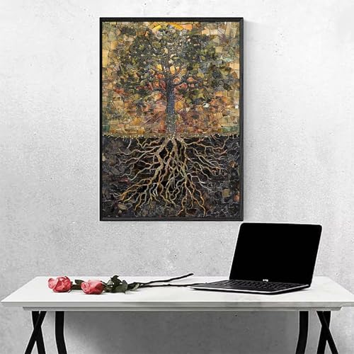 MEOSUEWI Diamond Painting Baum Diamond Painting Erwachsen Gelb Basteln für Erwachsene, Vollbohrer Diamant Malerei Set, Diamant Kunst Malerei Stickerei Set, Wanddeko Deko, Geschenke 100x135CM PJY8 9-1 MEOSUEWI Diamond Painting Baum Diamond Painting Erwachsen Gelb Basteln für Erwachsene, Vollbohrer Diamant Malerei Set, Diamant Kunst Malerei Stickerei Set, Wanddeko Deko, Geschenke 100x135CM PJY8 9-1 von MEOSUEWI