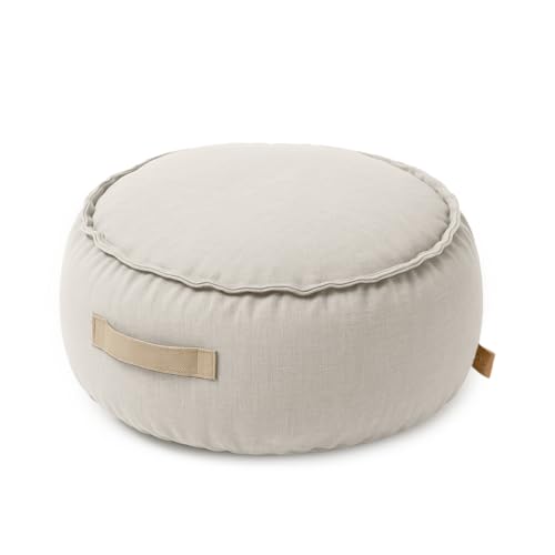 MEOWBABY Sitzsack Kinder – Sitzsäcke fürs Kinderzimmer – Kindersitzsack für Indoor & Outdoor, Beige von MEOWBABY