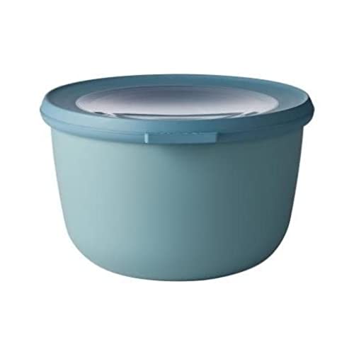 Mepal - Multi Bowl Cirqula Round - Vorratsdose mit Deckel - Geeignet als Luftdichte Aufbewahrungsbox für den Kühlschrank, Mikrowellengeschirr & als Frischhaltedosen - 1000 ml - Nordic Green von Mepal