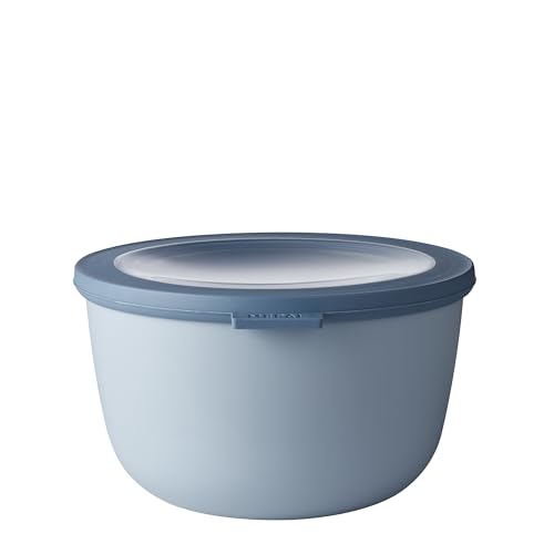 Mepal - Multi Bowl Cirqula Round - Vorratsdose mit Deckel - Geeignet als Luftdichte Aufbewahrungsbox für den Kühlschrank, Mikrowellengeschirr & als Frischhaltedosen - 2000 ml - Nordic Blue Mepal - Multi Bowl Cirqula Round - Vorratsdose mit Deckel - Geeignet als Luftdichte Aufbewahrungsbox für den Kühlschrank, Mikrowellengeschirr & als Frischhaltedosen - 2000 ml - Nordic Blue von Mepal