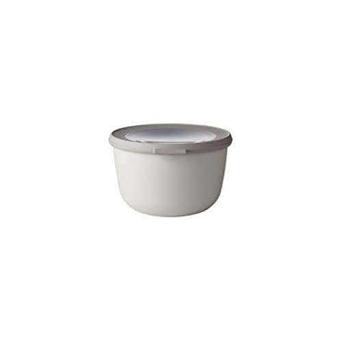 Mepal - Multi Bowl Cirqula Round - Vorratsdose mit Deckel - Geeignet als Luftdichte Aufbewahrungsbox für den Kühlschrank, Mikrowellengeschirr & als Frischhaltedosen - 2000 ml - Nordic White von Mepal