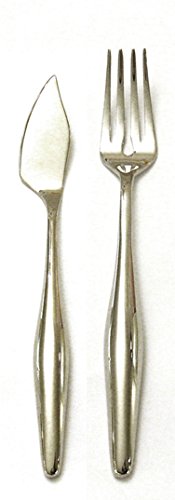 Mepra 70 Fisch Server Set, 24 Stück, Silber von MEPRA