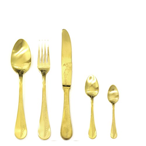 Mepra Caccia Ice Oro Mokka Besteck-Set, 30-teilig von MEPRA