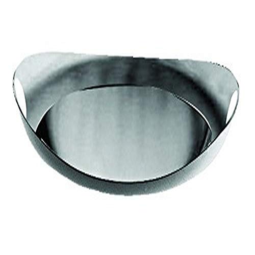 MEPRA Due Ice Tablett, Edelstahl, oval 40 x 36 cm, Ausgeschnittene Griffe, silberfarben von MEPRA