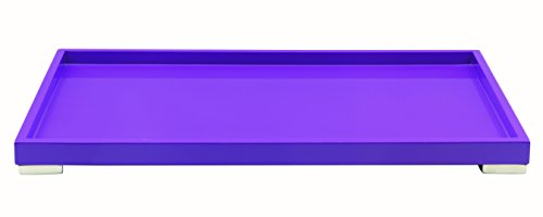MEPRA Tablett, Edelstahl, rechteckig 50 x 32 cm, Violett von MEPRA
