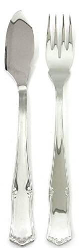 Mepra Bavaria Moka Besteck-Set, Edelstahl, silberfarben, spülmaschinenfest, 30-teilig 24-tlg. Fisch-Set NA metallisch von MEPRA