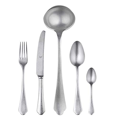 MEPRA 106628049 Dolce Vita Besteck-Set, 49-teilig, Edelstahl, Silber von MEPRA