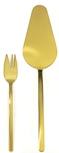 MEPRA 13-teiliges Due Ice Oro Tortenheber-Set, Metallic (108022013) von MEPRA