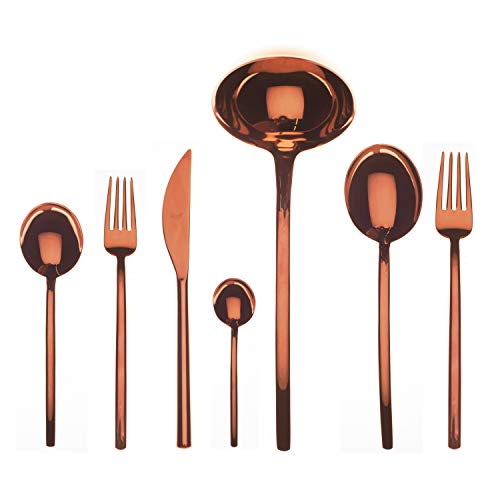 Mepra SPA 109022051 Besteckgarnitur, Design Due Bronzo, 51-teilig von MEPRA