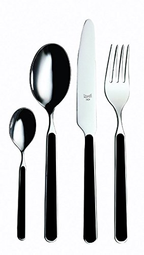 MEPRA 10N622024 Besteck-Sets, Edelstahl, Schwarz von MEPRA