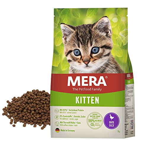MERA Cats Kitten Ente (2kg), Trockenfutter für heranwachsende Katzen und Kätzchen, getreidefrei & nachhaltig, Katzentrockenfutter mit hohem Fleischanteil MERA Cats Kitten Ente (2kg), Trockenfutter für heranwachsende Katzen und Kätzchen, getreidefrei & nachhaltig, Katzentrockenfutter mit hohem Fleischanteil von MERA