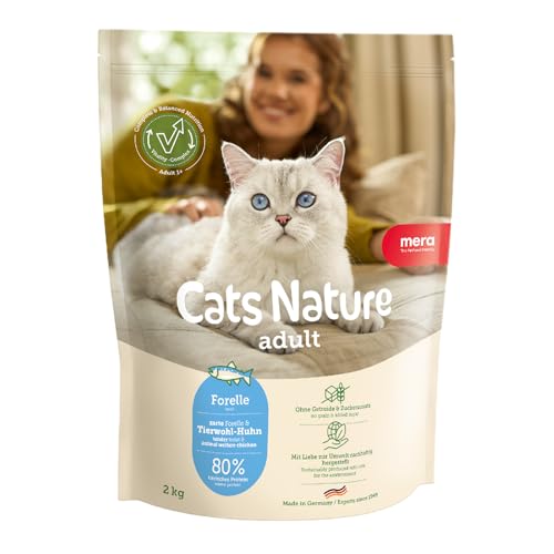 MERA Cats Nature Forelle Premium Katzenfutter Trocken 400g | Getreidefrei & zuckerfrei | Adult Katzen Trockenfutter hoher Fleischanteil | Dry Cat Food von MERA