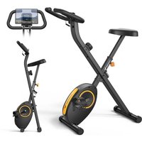 Merach - Klappbares Heimtrainer, kompakt und leise, 16 Magnetstufen, LCD-Bildschirm, Tablet-Halterung von MERACH